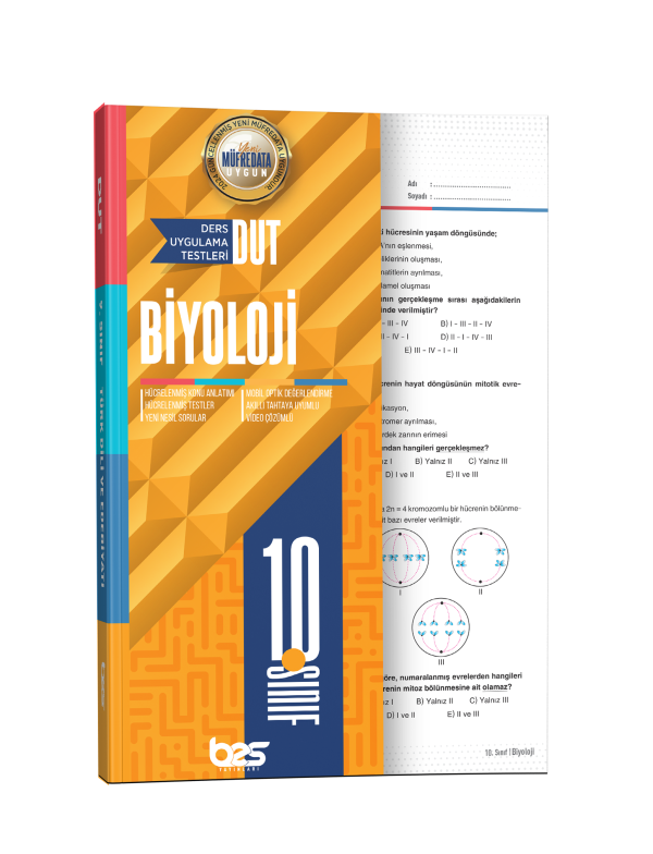 BES DUT 10.SINIF UYGULAMA TESTİ BİYOLOJİ - 2025-26